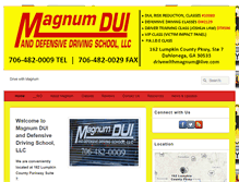 Tablet Screenshot of drivingwithmagnum.com